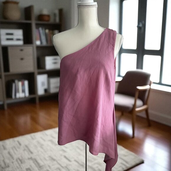 BCBGENERATION Cerise Mauve Asymmetrical Top Size M NEW New with tags - Picture 1 of 6